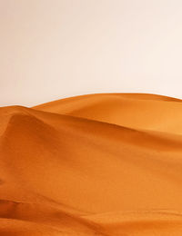 Sand dunes in desert