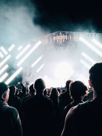 Crowd at music concert