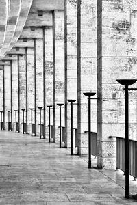 Empty corridor of building