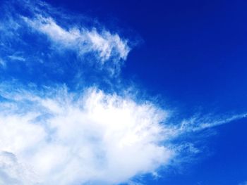 Low angle view of clouds in sky