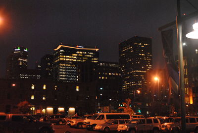 City street at night