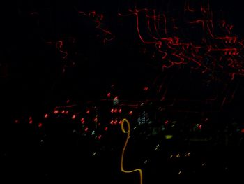 Close-up view of illuminated christmas lights