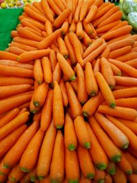 Full frame shot of vegetables at market stall