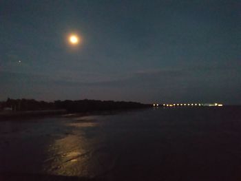 Scenic view of moon at night