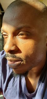 Close-up portrait of young man