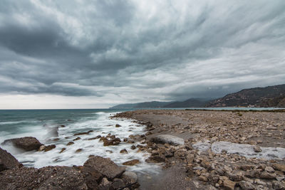 Scenic view of sea against sky