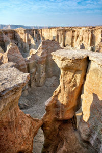 View of rock formations