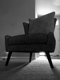 Empty chairs and tables at home