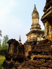 Exterior of temple against sky