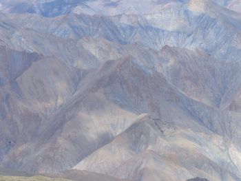 Aerial view of dramatic landscape