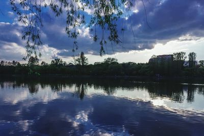 Reflection of clouds in water