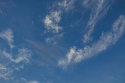 Low angle view of clouds in sky