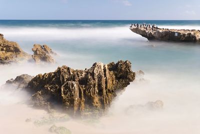 Scenic view of sea against sky
