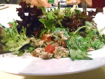 Close-up of salad in plate