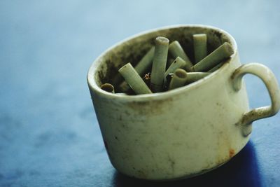 Close-up of bowl on table