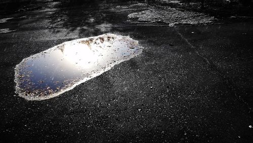 Close-up of puddle
