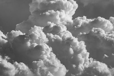 Low angle view of clouds in sky