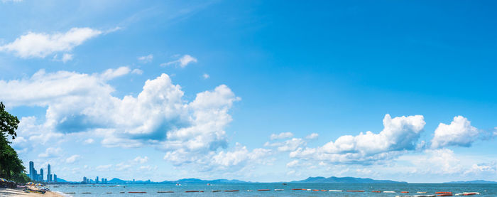 Panoramic view of sea against sky