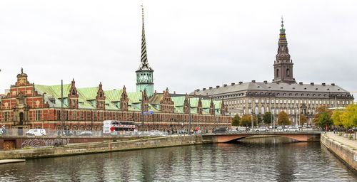 View of mosque at waterfront