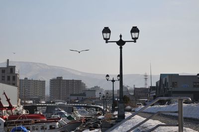 City street against sky