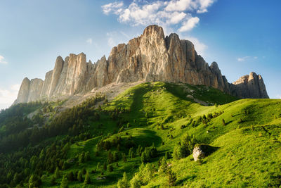 Summer landscape. mountain with rocky peak big thach in summer season