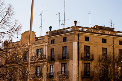 Low angle view of building against sky