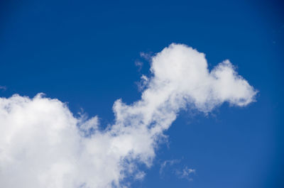 Low angle view of vapor trail in sky