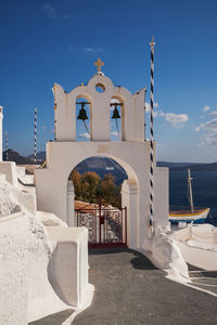 View of built structures against sky