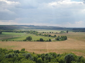 Scenic view of landscape against sky