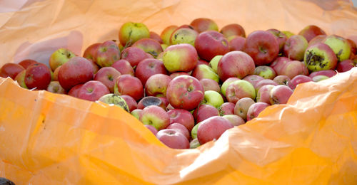 Close-up of fruits for sale at market stall