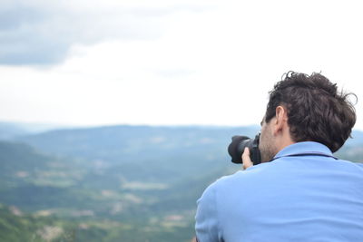 Woman looking at view