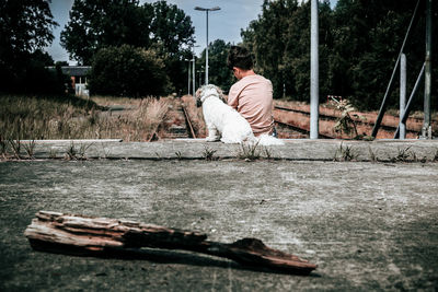 Man working at construction site