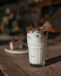 Close-up of drink on table