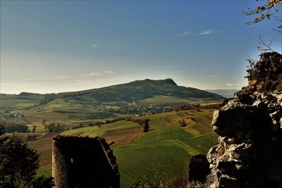 Scenic view of landscape against sky