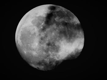 Low angle view of moon in sky