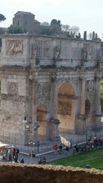 Low angle view of historical building