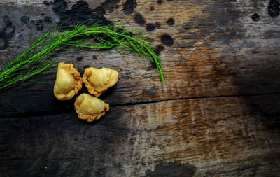 Directly above shot of vegetables on table