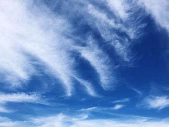 Low angle view of clouds in sky