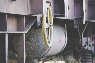 Close-up of train 