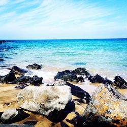 Scenic view of sea against sky