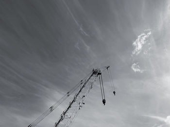 Low angle view of a crane 
