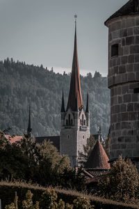 Low angle view of building against sky