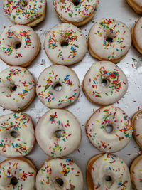 Directly above shot of multi colored candies