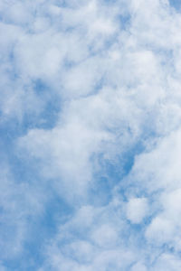 Low angle view of clouds in sky