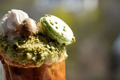 Close-up of ice cream