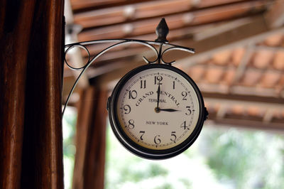 Close-up of clock