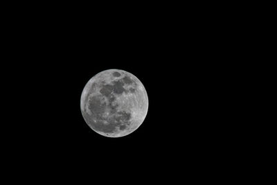 Close-up of moon against black sky