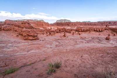 Rock formations in a desert