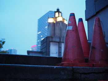 Low angle view of buildings against sky