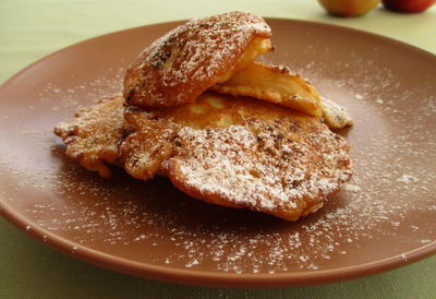 Close-up of dessert in plate